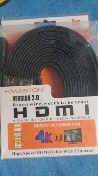 Imagem de Cabo Hdmi 5M 4K Ultra Hd 3D Gold Blindado 3.0 - HM