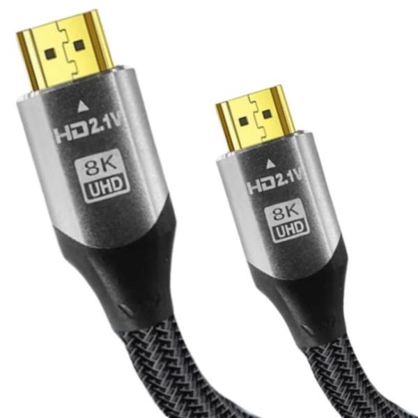 Imagem de Cabo Hdmi 5m 8k 60hz Ultra Hd Gold 2.1 E 4k 120hz 5 Metros