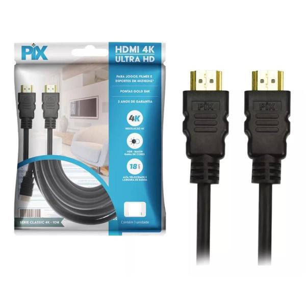 Imagem de Cabo Hdmi 8 Metros 2.0mhz - 4k - 19 Pinos - Pix