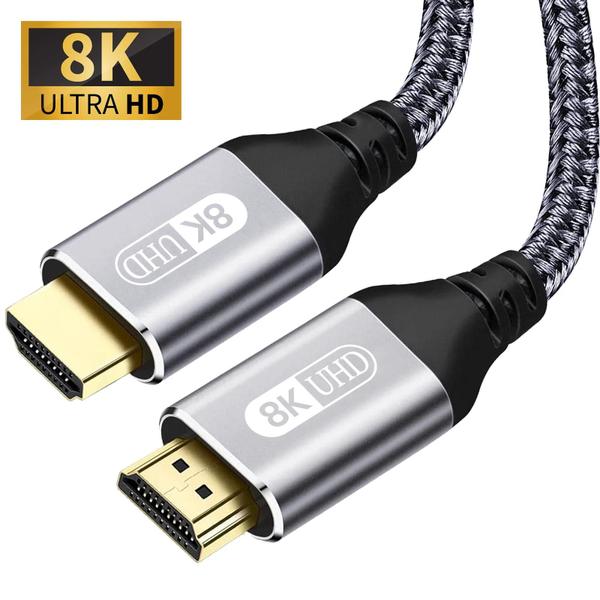 Imagem de Cabo HDMI 8K Alta Velocidade - 8K@60Hz e 4K@120Hz - Trançado para HDTV, PS4 e PS5