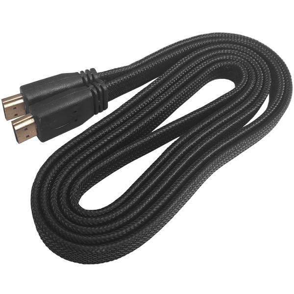 Imagem de Cabo Hdmi Alta Resolução Full HD 4K UHD 1080P Tv Computador Trançado 2 Metros Peining BPHD2 Preto