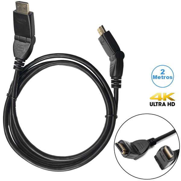 Imagem de Cabo Hdmi Articulável De 2 Metros 2.0 4k Ultra Hd - Mxt