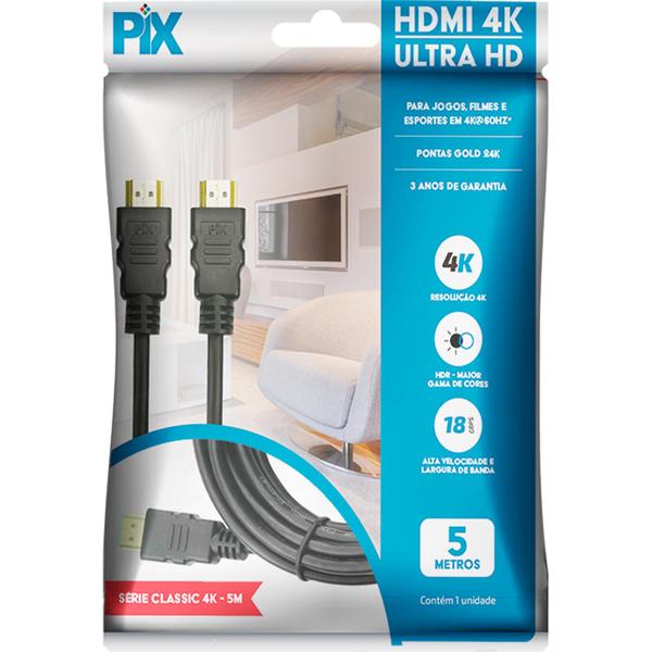 Imagem de Cabo Hdmi Com 5 Metros 2.0 4k