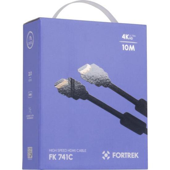 Imagem de Cabo HDMI Com Filtro 2.0 4K 10 metros HD2010 Fortrek FK 741C F002