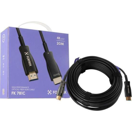 Imagem de Cabo HDMI Fibra Óptica 4k FK 782C 20m Fortrek F002