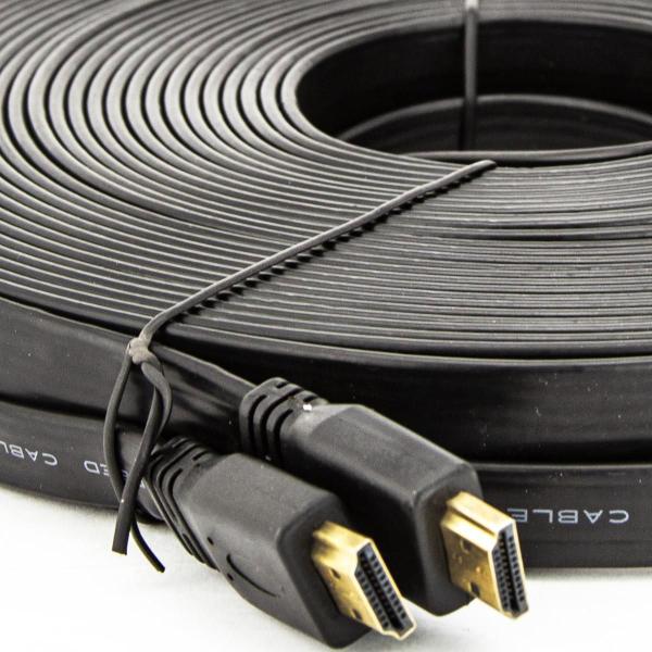 Imagem de Cabo Hdmi Flat 2.0 - 25 Metros - Kit Com 5