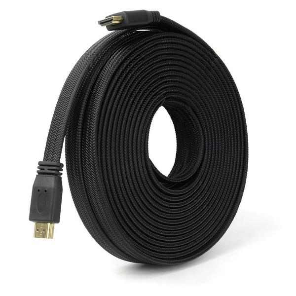 Imagem de Cabo HDMI Flat 2.0 4K com Malha Náutica 10,0 Metros