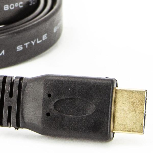 Cabo HDMI Flat 2.0 - 5 Metros - CIRILO CABOS Imagem de Cabo HDMI Flat 2.0 - 5 Metros