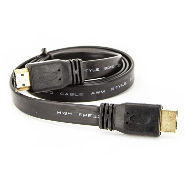 Cabo HDMI Flat 2.0 - 5 Metros - CIRILO CABOS Imagem de Cabo HDMI Flat 2.0 - 5 Metros