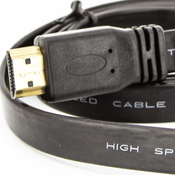 Cabo HDMI Flat 2.0 - 5 Metros - CIRILO CABOS Imagem de Cabo HDMI Flat 2.0 - 5 Metros