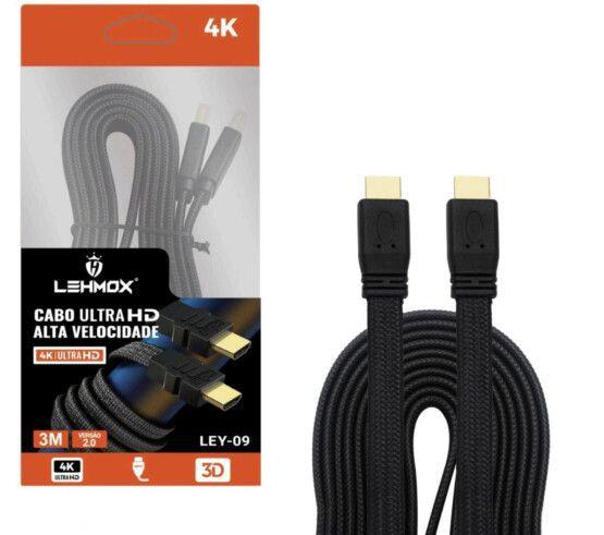 Imagem de Cabo Hdmi Gold 2.0 3 Mts 4k 2.0 Full Hd 3d Tv Lcd Compatível com Ps3 Xbox