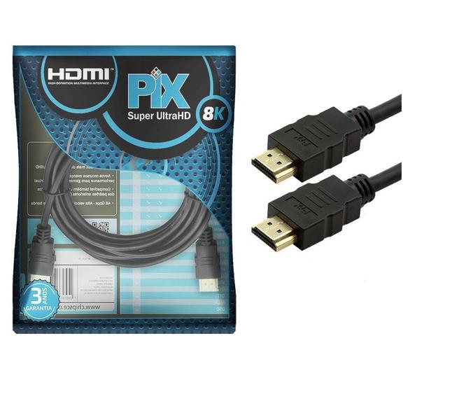 Imagem de Cabo hdmi gold 2.1 8k 0,5m - pix