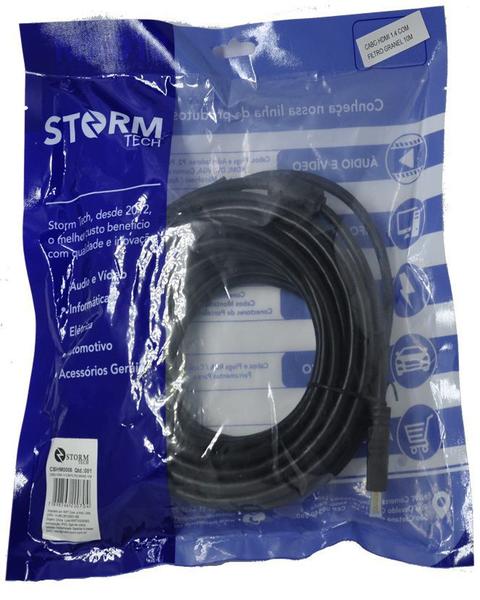 Imagem de Cabo HDMI P/HDMI 1.4 C/Filtro 10m Preto CBHM0006 Storm