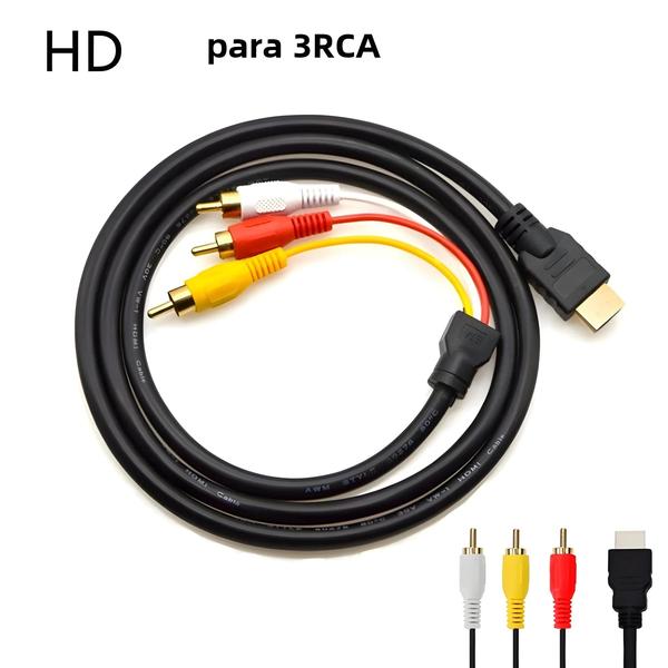 Imagem de Cabo HDMI para AV 1.5M - Compatível com HDMI 1.4 - Áudio e Vídeo HD