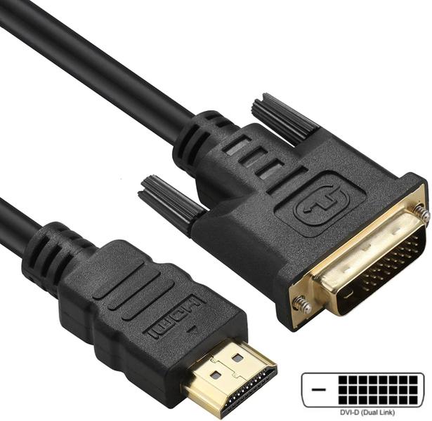 Imagem de Cabo hdmi para dvi-d 24 + 1 Dual Link 2560x1600 1080p 5 Metros