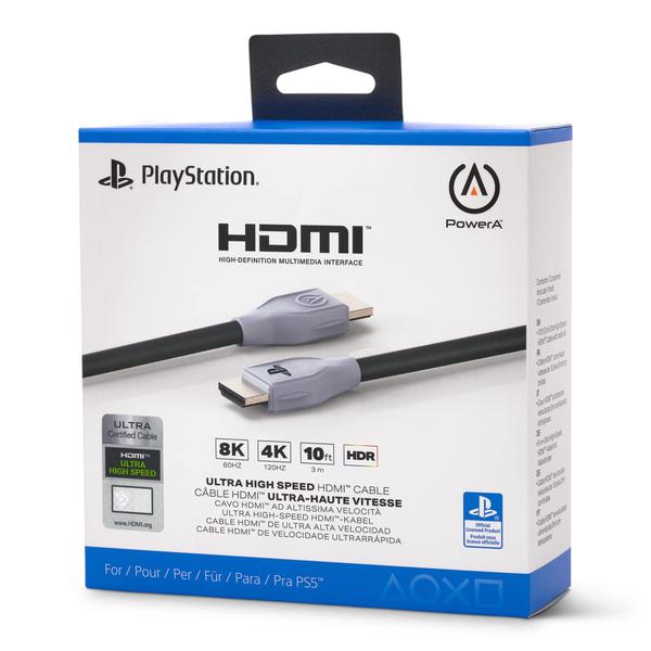 Imagem de Cabo HDMI PowerA HDMI 2.1 de velocidade ultra-alta para PlayStation 5