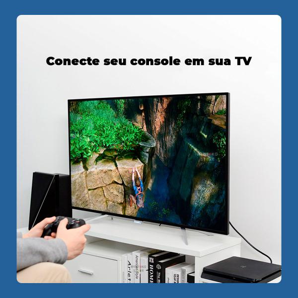 Imagem de Cabo HDMI Reforçado 2.0 Nintendo 4K PS4 Tv Led 2m Vention