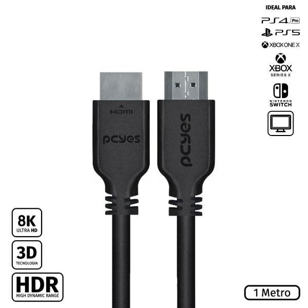 Imagem de Cabo Hdmi Ultra 2.1 28awg Puro Cobre 8k 1 Metro - Phm21-1