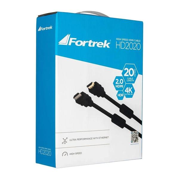 Imagem de Cabo HDMI Ultra HD 4K 2.0 20M FORTREK Qualidade Superior!