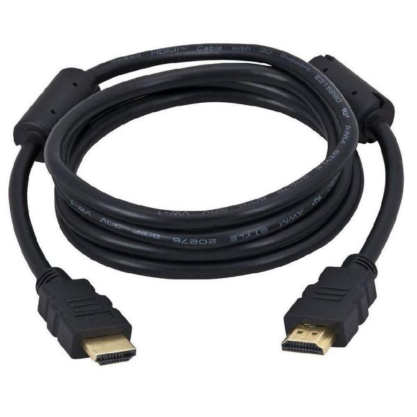 Imagem de Cabo HDMI V.2.0 3D 4K Ultra HD 6mm Preto - 1.8 Mts