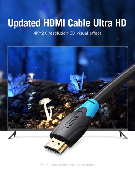 Imagem de Cabo Hdmi V2.0 4k 60hz Hdr Full Hd 2m Vention Aacbh