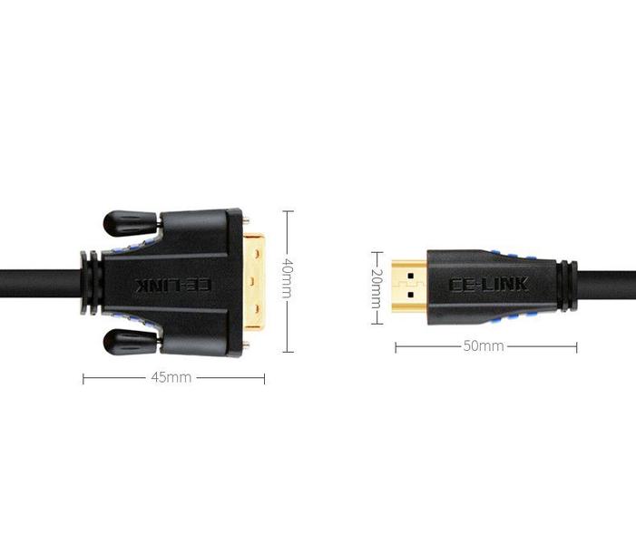 Imagem de Cabo HDMI x DVI 24+1 10 Metros 1080p Bi-Direcional