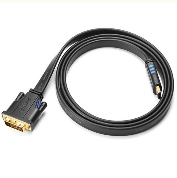 Imagem de Cabo HDMI x DVI 24+1 Flat 8 Metros 1080p Bi-Direcion