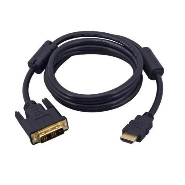 Imagem de Cabo HDMI x DVI-D D 24+1 Dual Link com 1.8 Mts - Preto