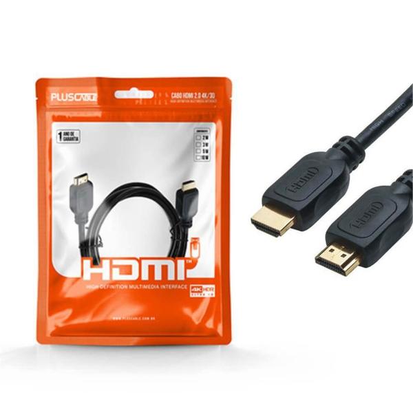 Imagem de Cabo HDMI x HDMI 2.0 3 metros 4K Pluscable