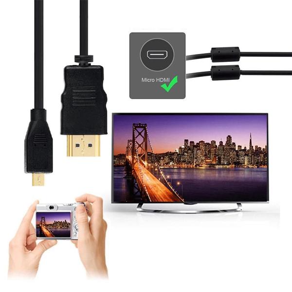 Imagem de Cabo Hdmi X Micro-Hdmi 2.0 4K Ultra Hdr Filtro Anti Ruído