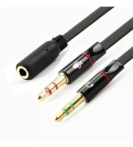 Imagem de Cabo Headset P3 Fêmea Para P2 Microfone E Áudio