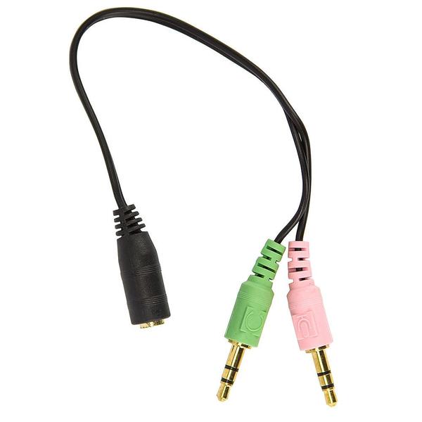 Cabo Headset para Fone 2 P2 Macho para 1 P2 - Fêmea - CIRILO CABOS Imagem de Cabo Headset para Fone 2 P2 Macho para 1 P2 - Fêmea