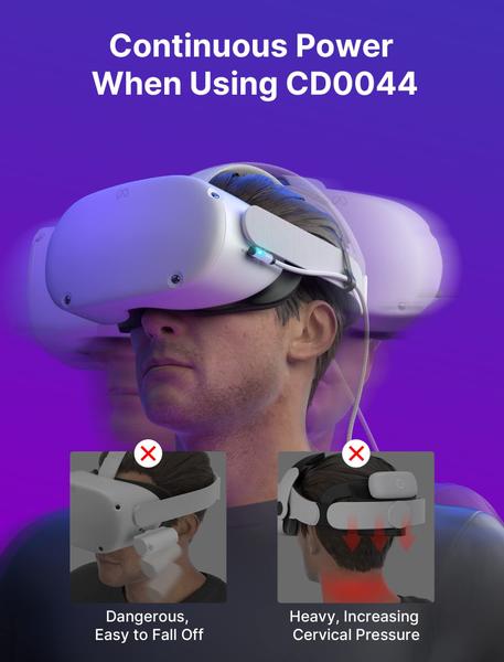 Imagem de Cabo JSAUX de 16 pés compatível com Oculus Quest 2