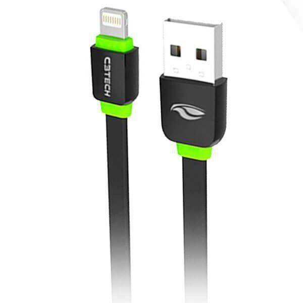 Imagem de CABO LIGHTNING 2.0 C3TECH AM 8 PINOS x USB 1m PRETO CB-110BK