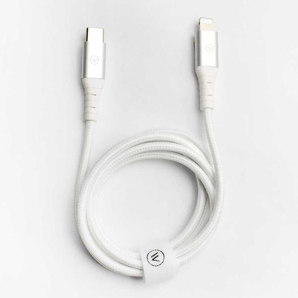 Imagem de Cabo Lightning MFi para USB-C - Hard Cable - Branco - iWill