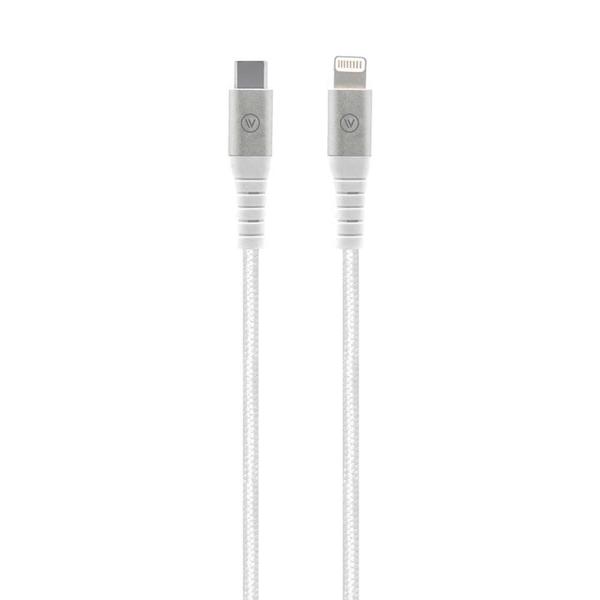 Imagem de Cabo Lightning MFi para USB-C - Hard Cable - Branco - iWill