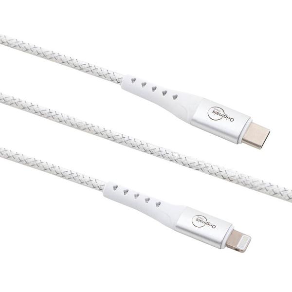 Imagem de Cabo Lightning para USB-C, 1,2 metros, Linha Sampa, Originais iPlace, Branco