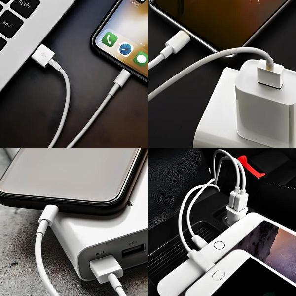 Imagem de Cabo Lightning USB - Alta Velocidade para Carregar iPhones e iPads