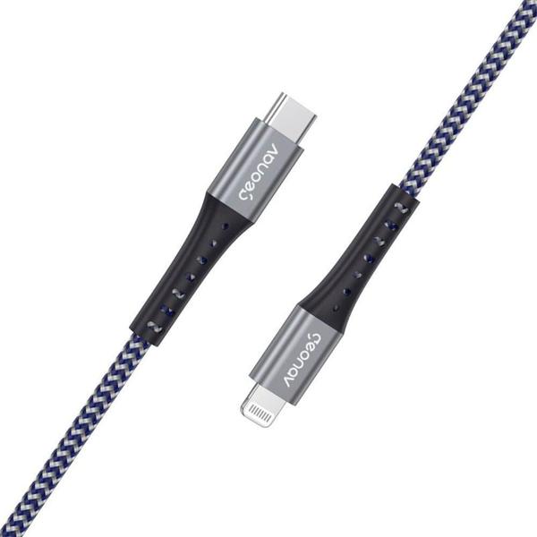 Cabo Lightning USB-C 2m Carga Rápida LIUC02K Geonav Imagem de Cabo Lightning USB-C 2m Carga Rápida LIUC02K Geonav