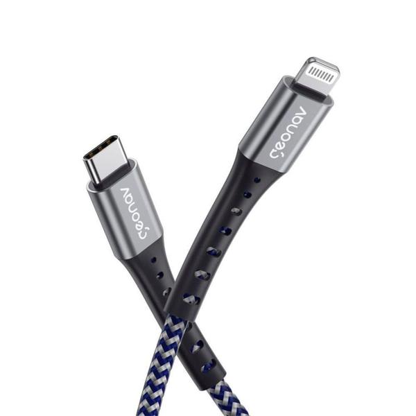 Cabo Lightning USB-C 2m Carga Rápida LIUC02K Geonav Imagem de Cabo Lightning USB-C 2m Carga Rápida LIUC02K Geonav