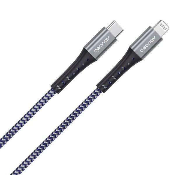 Cabo Lightning USB-C 2m Carga Rápida LIUC02K Geonav Imagem de Cabo Lightning USB-C 2m Carga Rápida LIUC02K Geonav