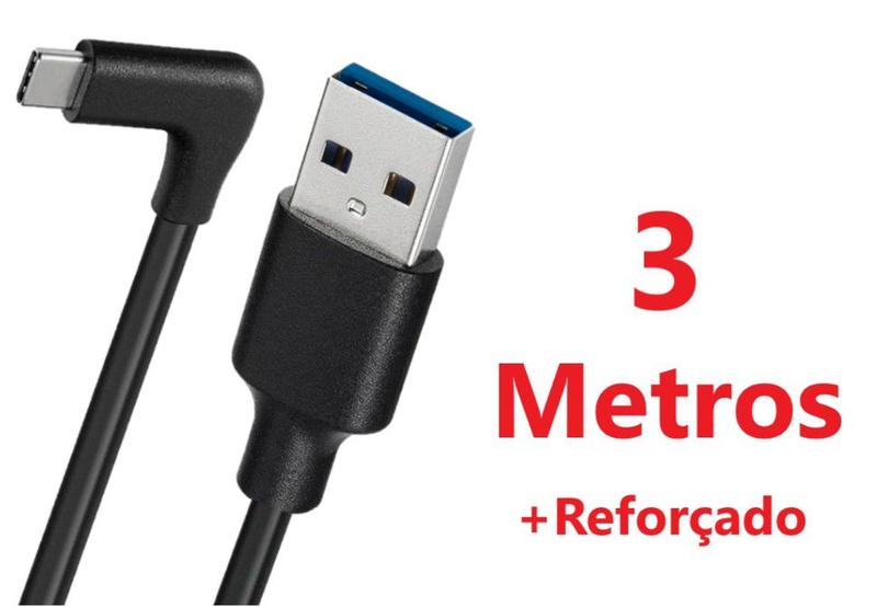 Imagem de Cabo Link 3 metros para Oculus Quest 1/2 Usb-a/Usb-c BR