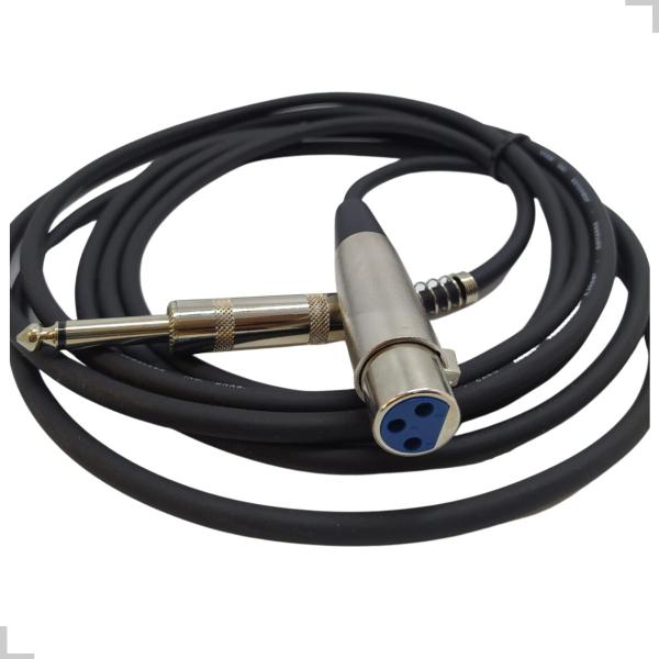 Imagem de Cabo Liso De Microfone P10/XLR 3Mts MWB