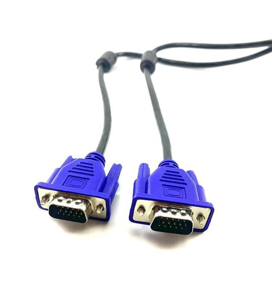 Cabo Macho X Macho Vga 2M Metros 720P Nfe Atacado - Rb Tronics Imagem de Cabo Macho X Macho Vga 2M Metros 720P Nfe Atacado