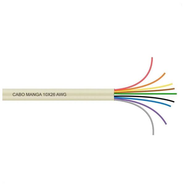 Cabo Manga 10x26 AWG - sem Blindagem Bege - 40 Metros - CIRILO CABOS Imagem de Cabo Manga 10x26 AWG - sem Blindagem Bege - 40 Metros