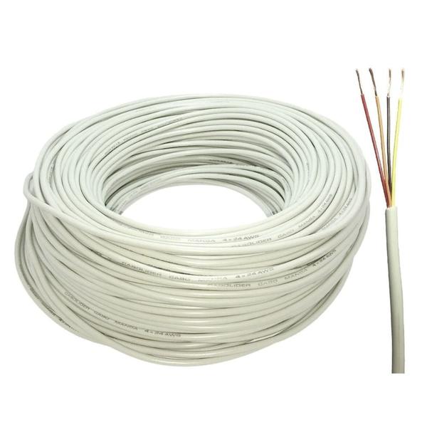 Cabo Manga 25 Metros 4 Vias 22 AWG (4x22AWG) para Automação Comercial e Iluminação de Piscinas LED RGB - Sol e Água Piscinas e Acessórios Imagem de Cabo Manga 25 Metros 4 Vias 22 AWG (4x22AWG) para Automação Comercial e Iluminação de Piscinas LED RGB