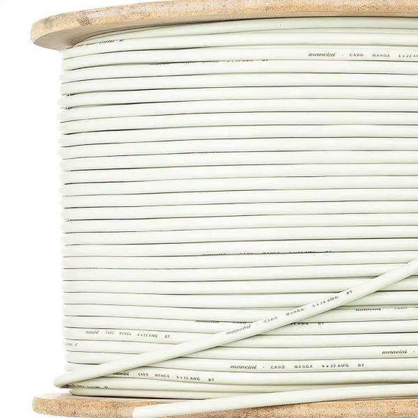 Cabo Manga 2X22 AWG - sem Blindagem Bege - 20 Metros - CIRILO CABOS Imagem de Cabo Manga 2X22 AWG - sem Blindagem Bege - 20 Metros