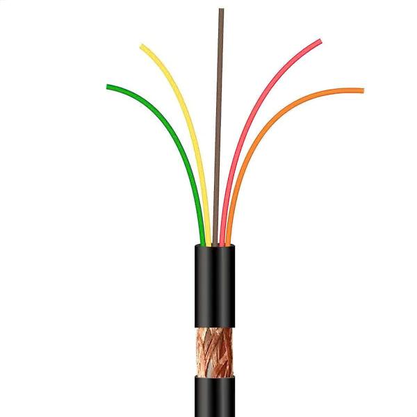 Cabo Manga 5x26 AWG - com Blindagem Preto - 4 Metros - Tiaflex Imagem de Cabo Manga 5x26 AWG - com Blindagem Preto - 4 Metros