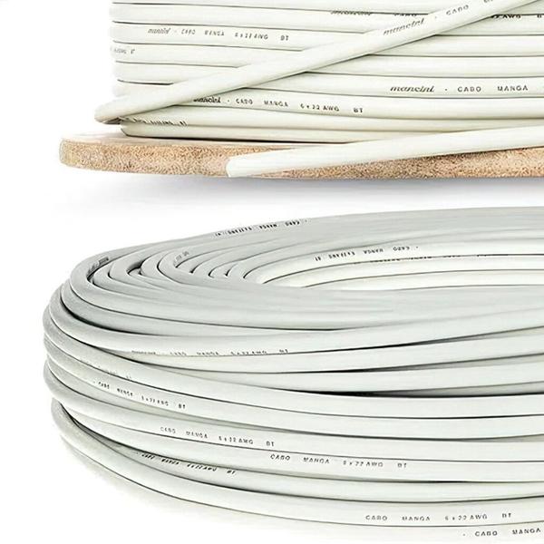 Cabo Manga 60 Metros 4 Vias 22 AWG (4x22AWG) para Automação Comercial e Iluminação de Piscinas LED RGB - Sol e Água Piscinas e Acessórios Imagem de Cabo Manga 60 Metros 4 Vias 22 AWG (4x22AWG) para Automação Comercial e Iluminação de Piscinas LED RGB