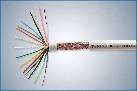 Imagem de Cabo Manga Blindado 26 AWG Tiaflex - 2 metros (Selecione o número de Vias)